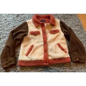 The North face Fleece gray sweater jacket Womens Small